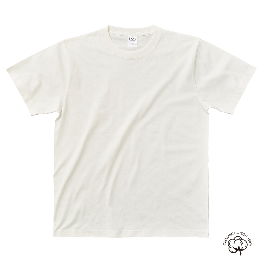 オーガニックコットン商品
地球と人に優しいコットンTシャツ
ヘヴィで透けにくくも軽い、ベストな生地厚を実現
エシカルを身近にできるTシャツです。
